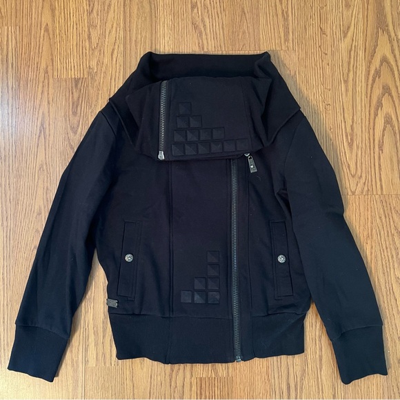 Apple Bottoms Jackets & Blazers - Apple Bottoms Women’s Black Jacket with Geometric Design Size Medium